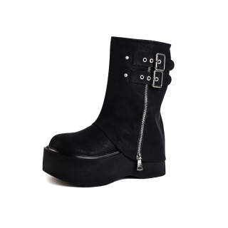 NX DOUGHNUT Crew Combat Boots Women's Black