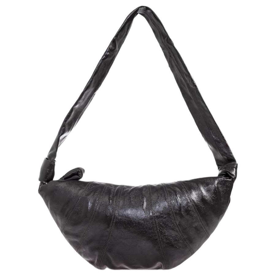 Lemaire Croissant Coated Cotton Croissant Bag Shoulder Bag Medium Women's Gray