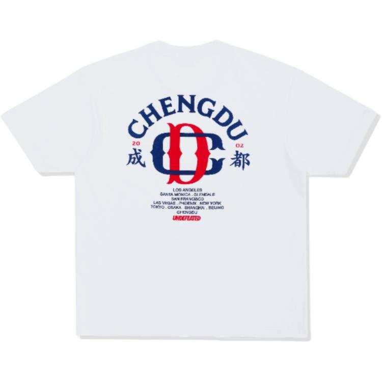 UNDEFEATED Chengdu Limited T Shirts Unisex White Crew Neck Other