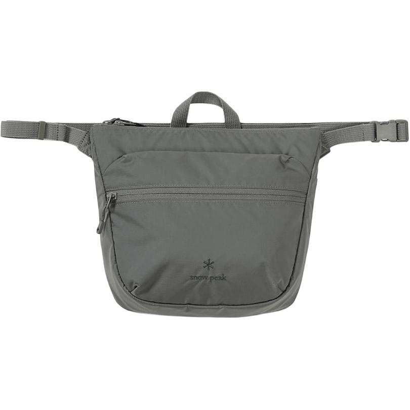 Snow Peak Shoulder Bag, Crossbody Bag Nylon Khaki Unisex