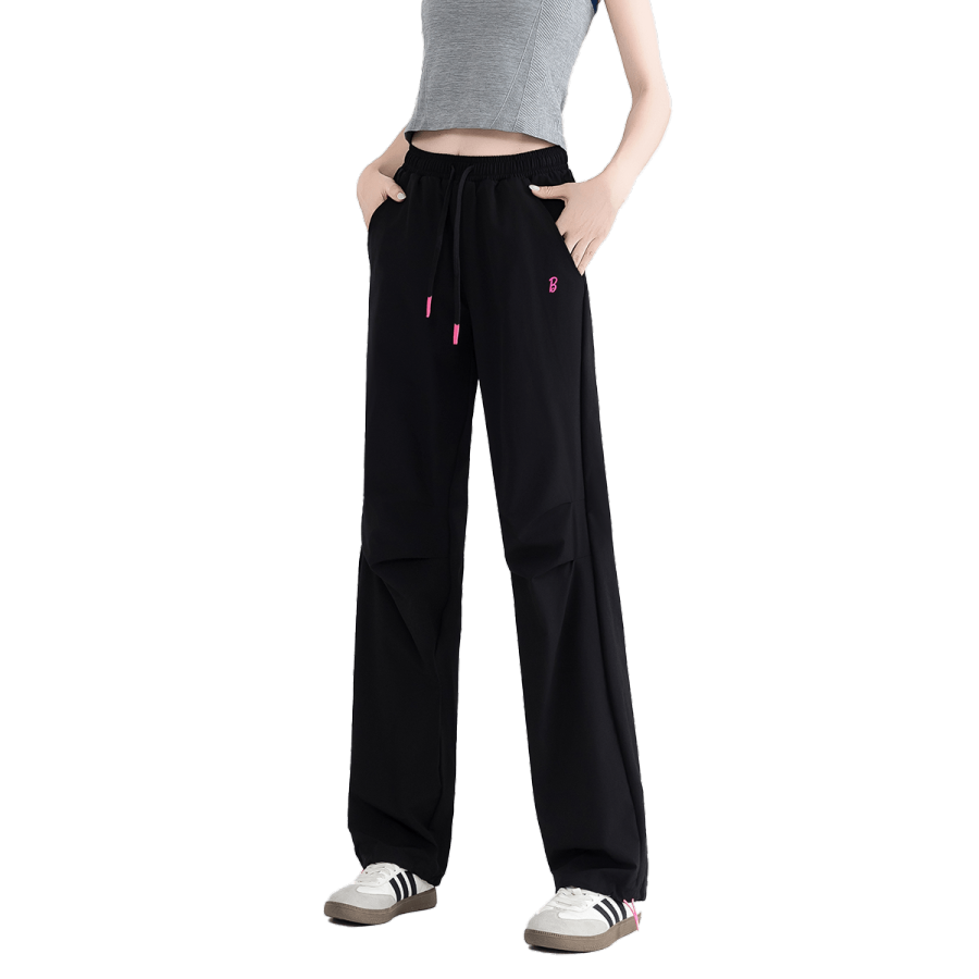 Barbie Sports Pants Women's Black Thin