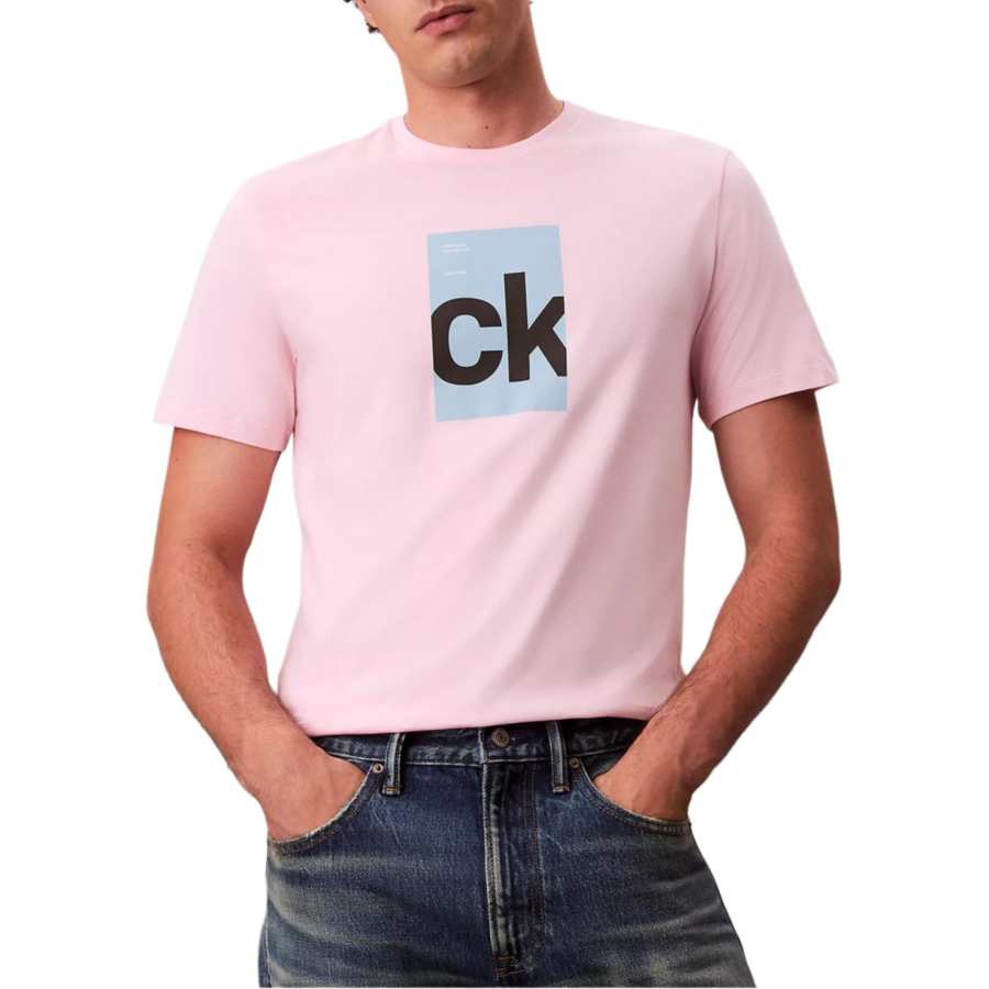 Calvin Klein T Shirts Men's Rose Crew Neck