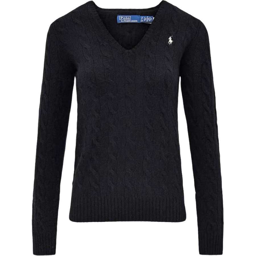 Polo Ralph Lauren Sweater Slim Fit Women's Polo Black