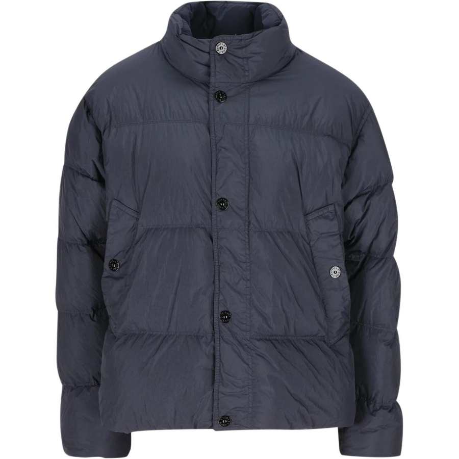 STONE ISLAND STONE ISLAND Logo Patch High Neck Puffer Jacket