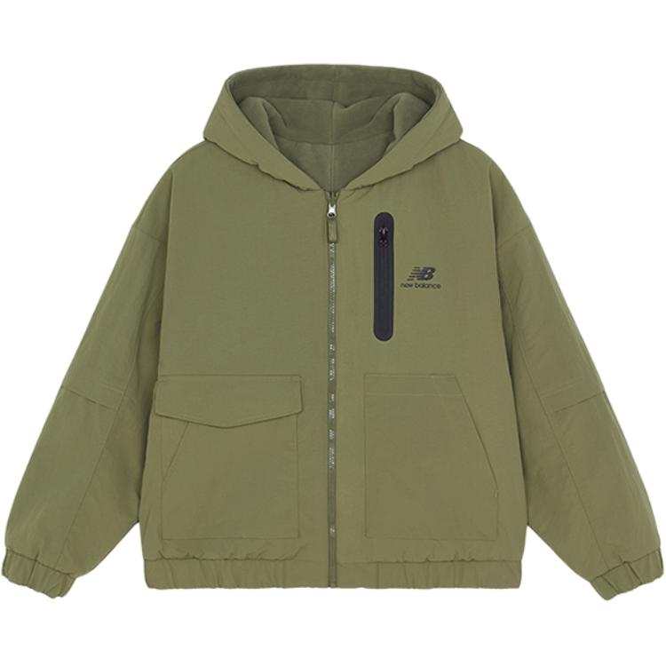 New Balance New Balance Jackets Women's Army Green Hooded Moderate Other