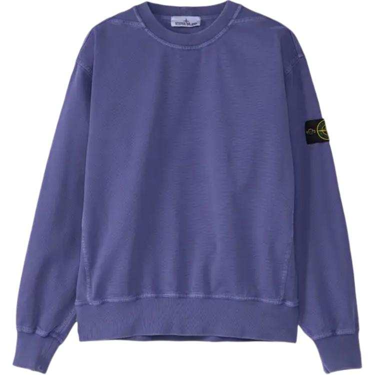 STONE ISLAND Stone Island Washed Effect Logo Patch Sweatshirt