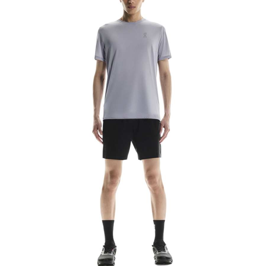 On On T Shirts Men's Lilac Crew Neck Moderate