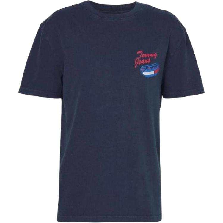 Tommy Hilfiger T Shirts Men's Marine Blue Crew Neck