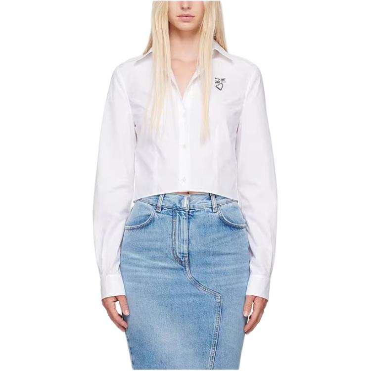 MOSCHINO Shirts Women's White Lapel
