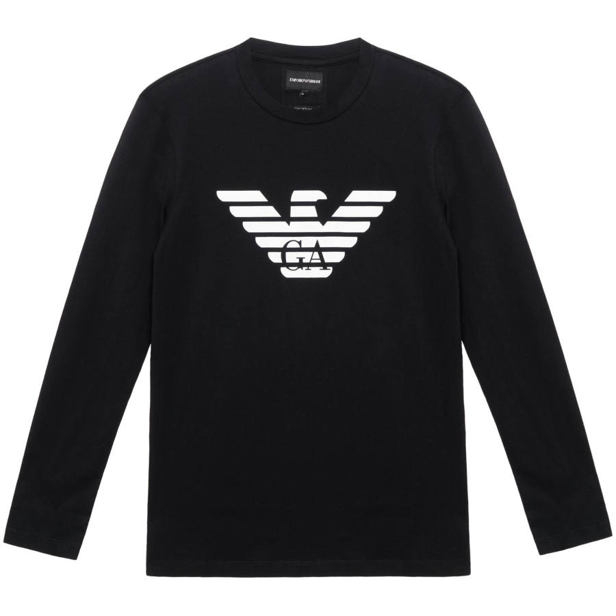 EMPORIO ARMANI Pima-jersey Jumper With Logo