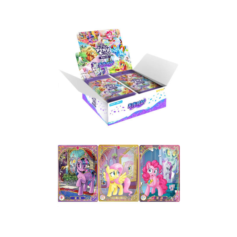 KAYOU My Little Pony, Twilight Sparkle, Fluttershy, Pinkie Pie Collectible Card Chaos IP / Anime Cards 20 Pack/Box