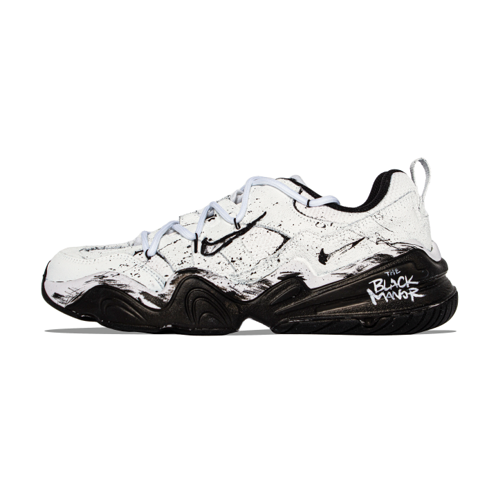Nike Nike Tech Hera Abrasion Resistant Abrasion Resistant Low top Casual Shoes Unisex Black White