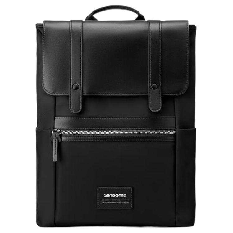 Samsonite SAMSONITE Nylon With Leather Backpack Men's Black
