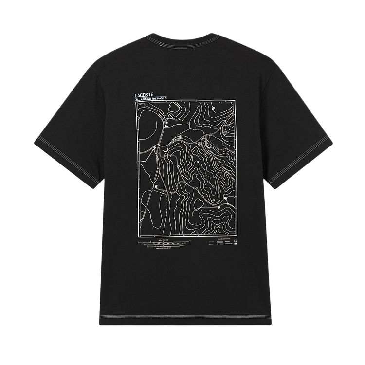 LACOSTE Lacoste graphic-print cotton T-shirt