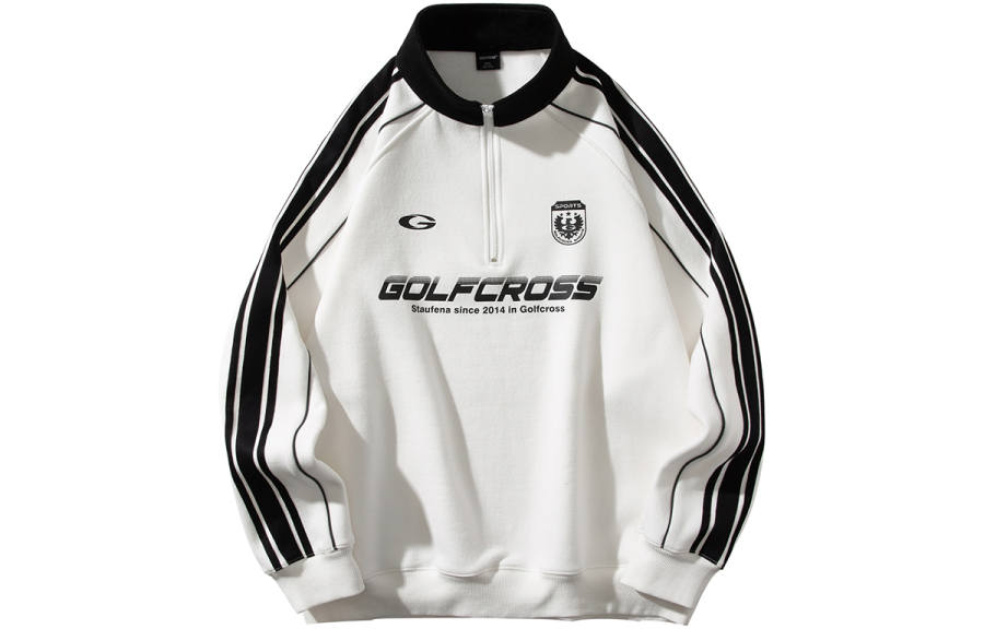 GOLFCROSS Sweatshirts Unisex Stand Collar Moderate