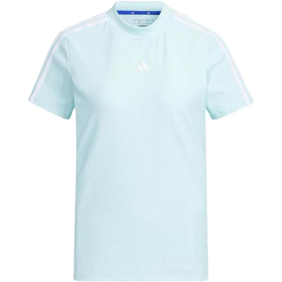 Adidas Adidas T Shirts Women's Blue Crew Neck Moderate Straight Fit