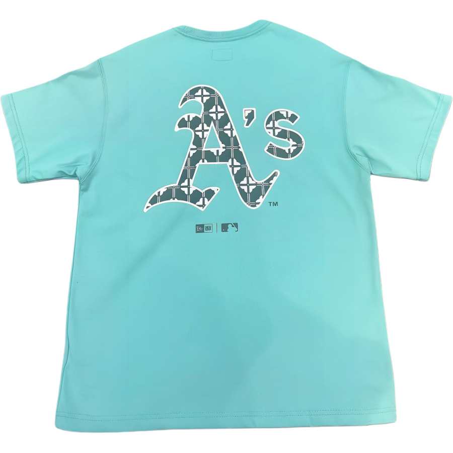 New Era T Shirts Unisex Turquoise Crew Neck