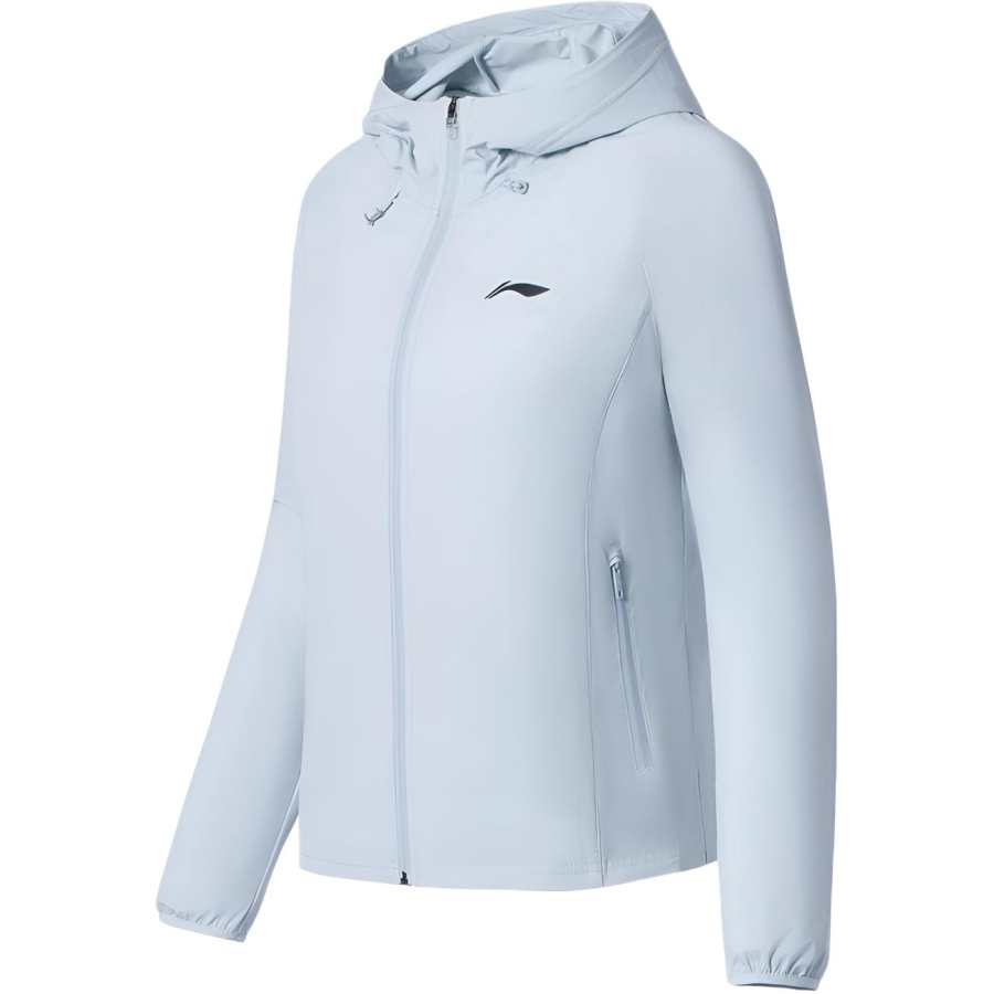 Li-Ning Li Ning Running Collection Trench Coat Women's Sky Feather Blue