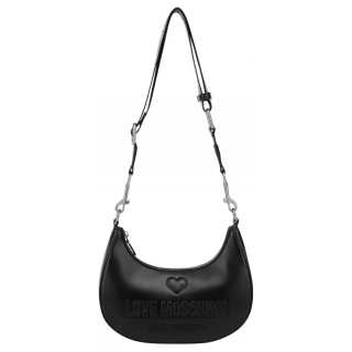 LOVE MOSCHINO PU Fiber Crossbody Bag, Shoulder Bag Women's Black