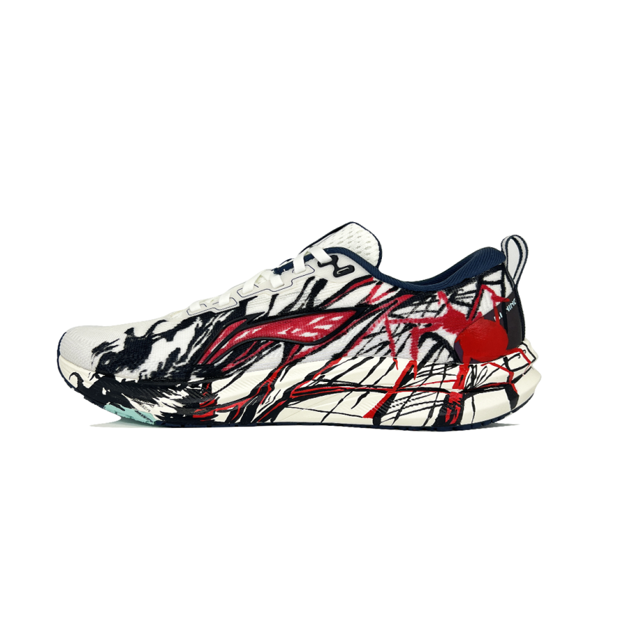 Li-Ning Li Ning Red Hare 8 Cushioning Slip Resistant Abrasion Resistant Low top Casual Training Running Shoes Men's Black Red