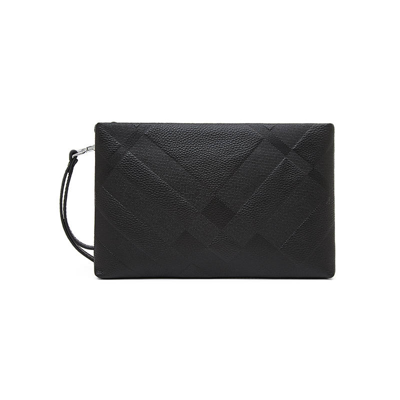 LAORENTOU Cow Leather Clutch Regular Men's Black
