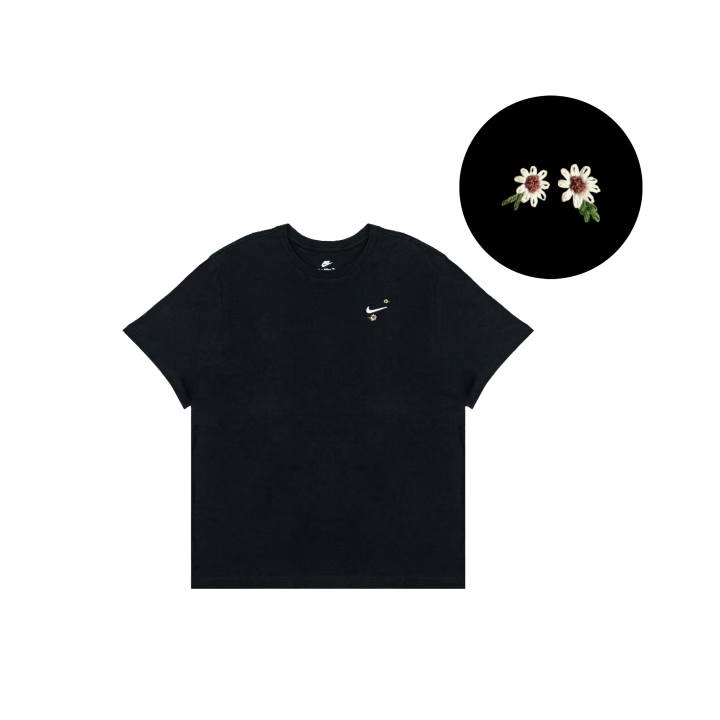 Nike Nike Sportswear T Shirts Men's Black Crew Neck Straight Fit