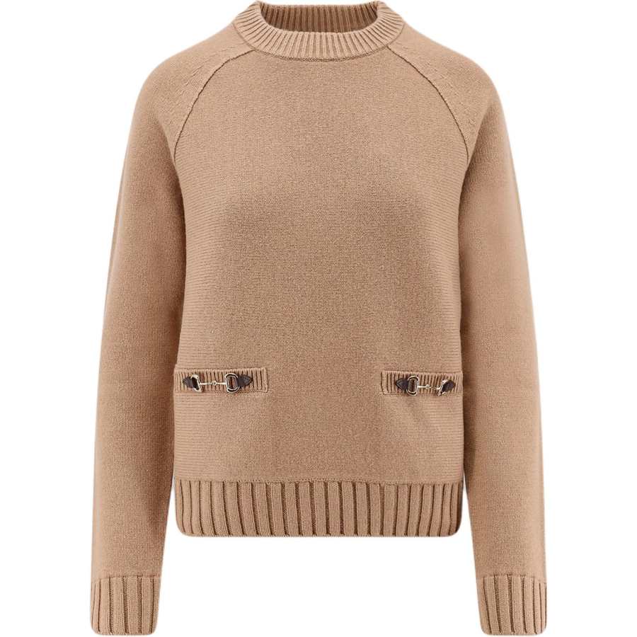 GUCCI Horsebit Detailed Knit Sweater