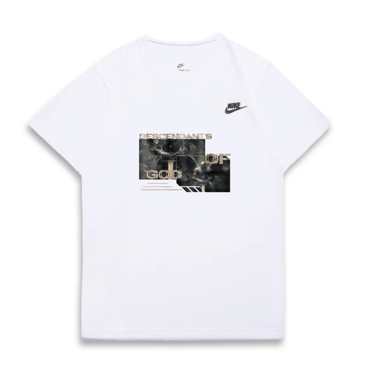 Nike Nike T Shirts Unisex White Crew Neck Moderate Straight Fit