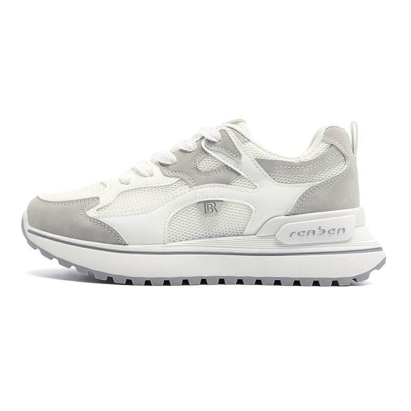 RENBEN Breathable, Lightweight, Slip Resistant Low top Casual Shoes Women's Gray
