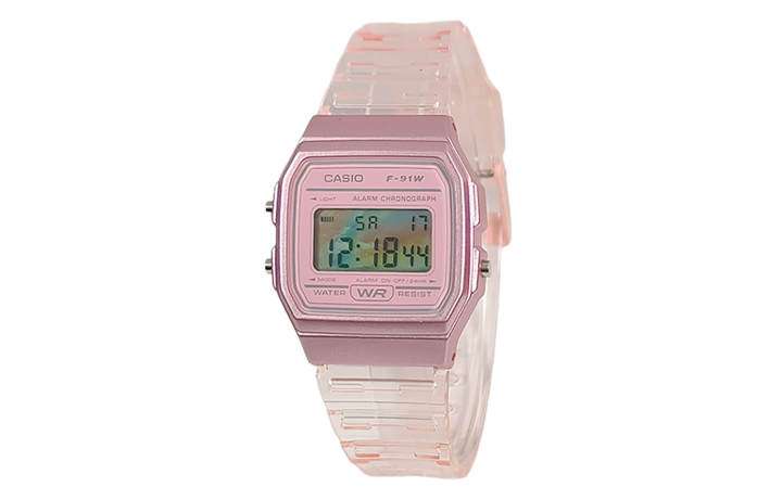 CASIO CASIO Custom Collection Quartz Movement Resin Strap Watch Unisex Pink Watch Dial