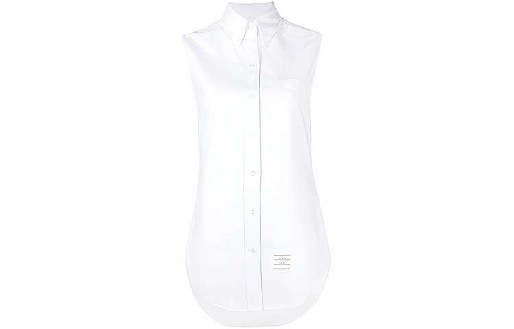 THOM BROWNE THOM BROWNE Sleeveless Pointed Collar Shirt