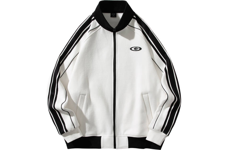 GOLFCROSS Sweatshirts Unisex Stand Collar Moderate Cardigan
