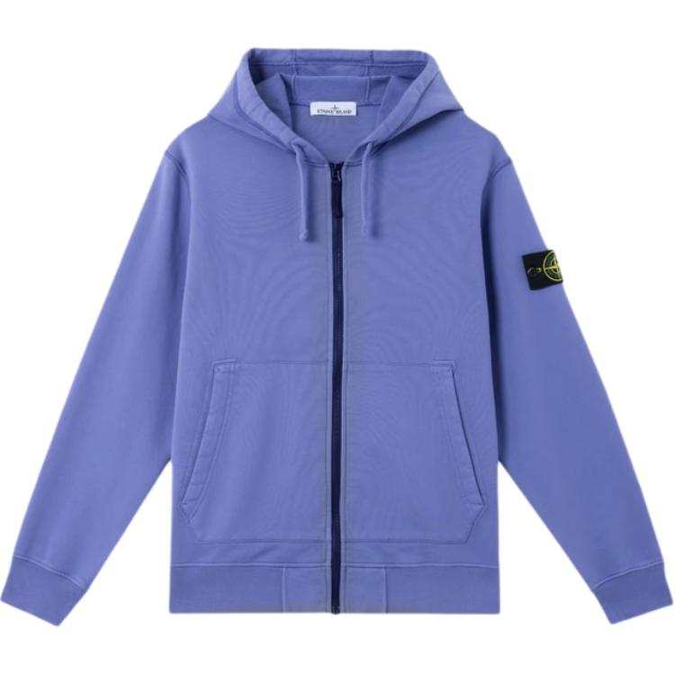 STONE ISLAND Compass Patch Zip Up Hoodie