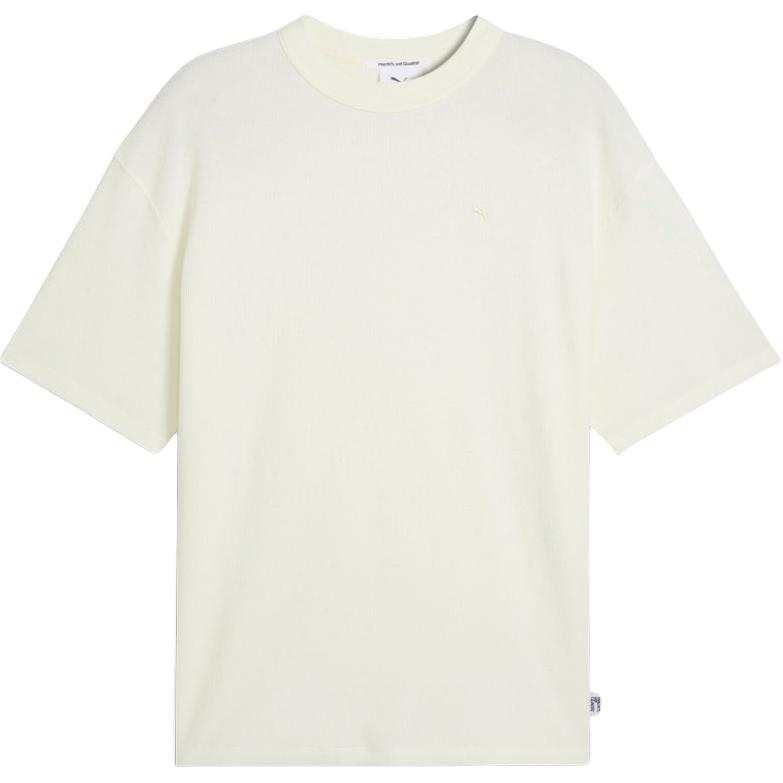 PUMA T Shirts Men's White Crew Neck Moderate