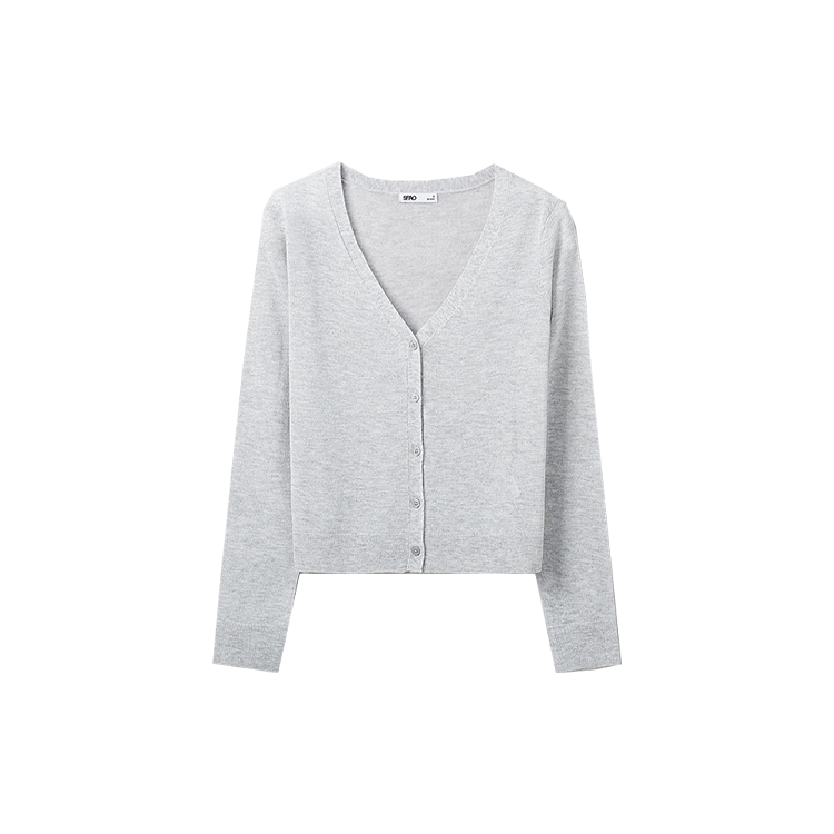 SPAO Sweaters Women's V Neck Moderate Cardigan