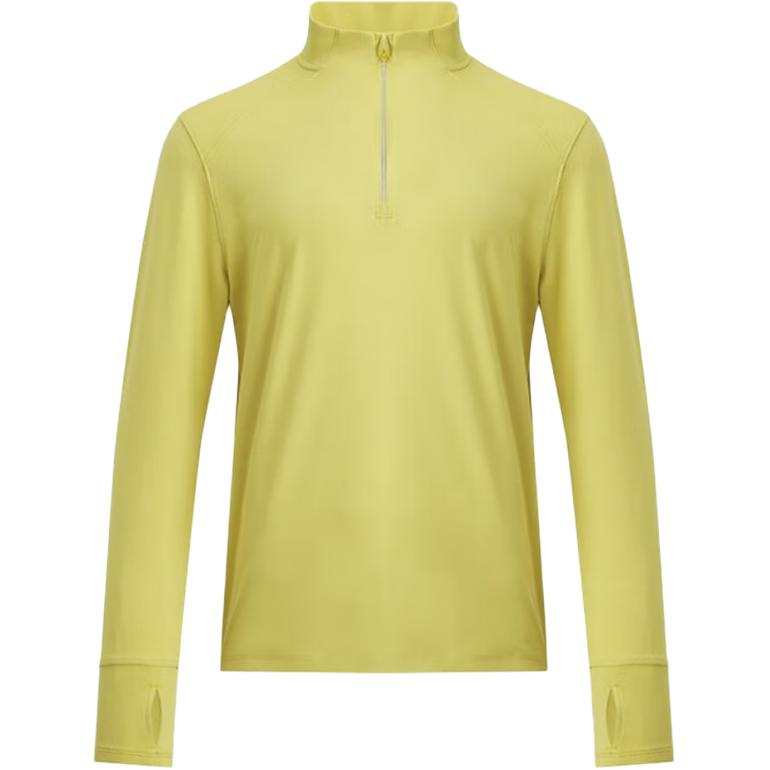 Under Armour T Shirts Men's Yellow Stand Collar Moderate Straight Fit