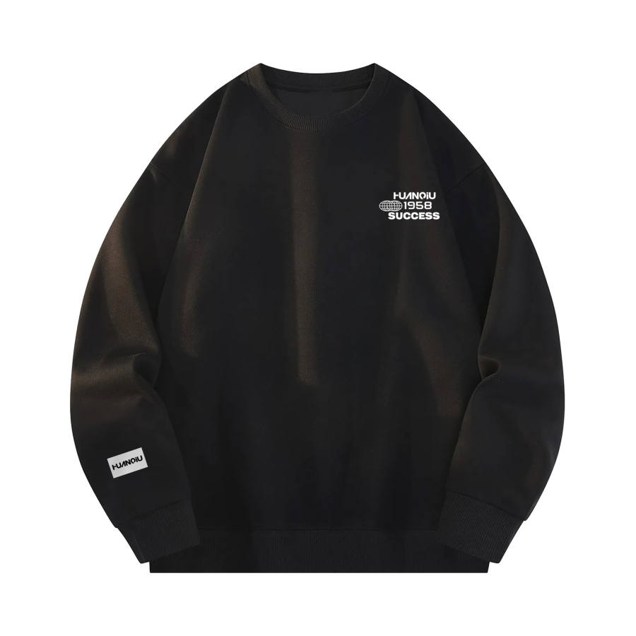 HUANQIU Sweatshirts Unisex Crew Neck Moderate Heavyweight