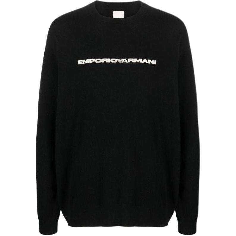 EMPORIO ARMANI Logo Printed Crewneck Jumper