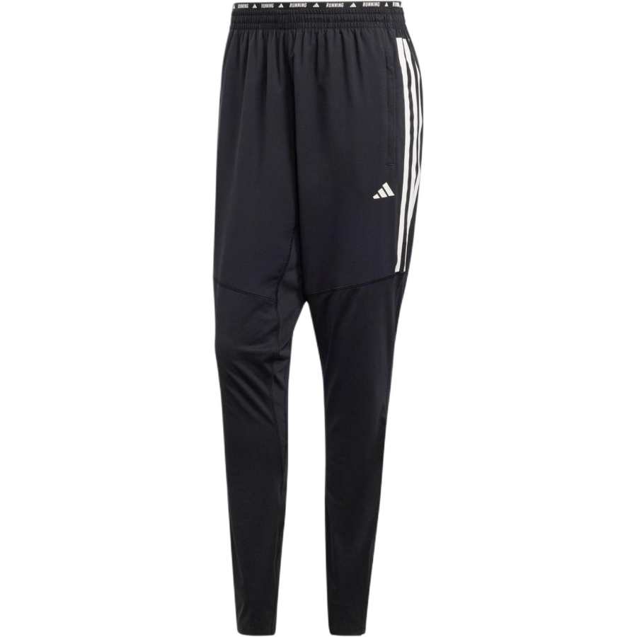 Adidas Adidas Own The Run 3 Stripes Joggers Knitted Sweatpants Women's Black