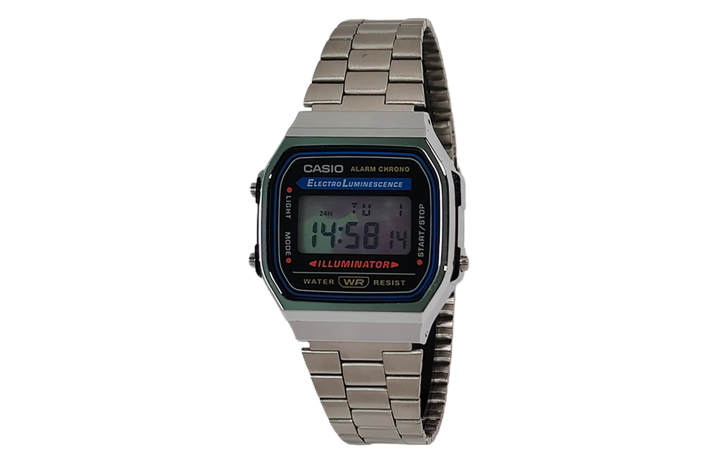 CASIO CASIO Custom Collection Quartz Movement Stainless Steel Strap Watch Unisex Black Dial