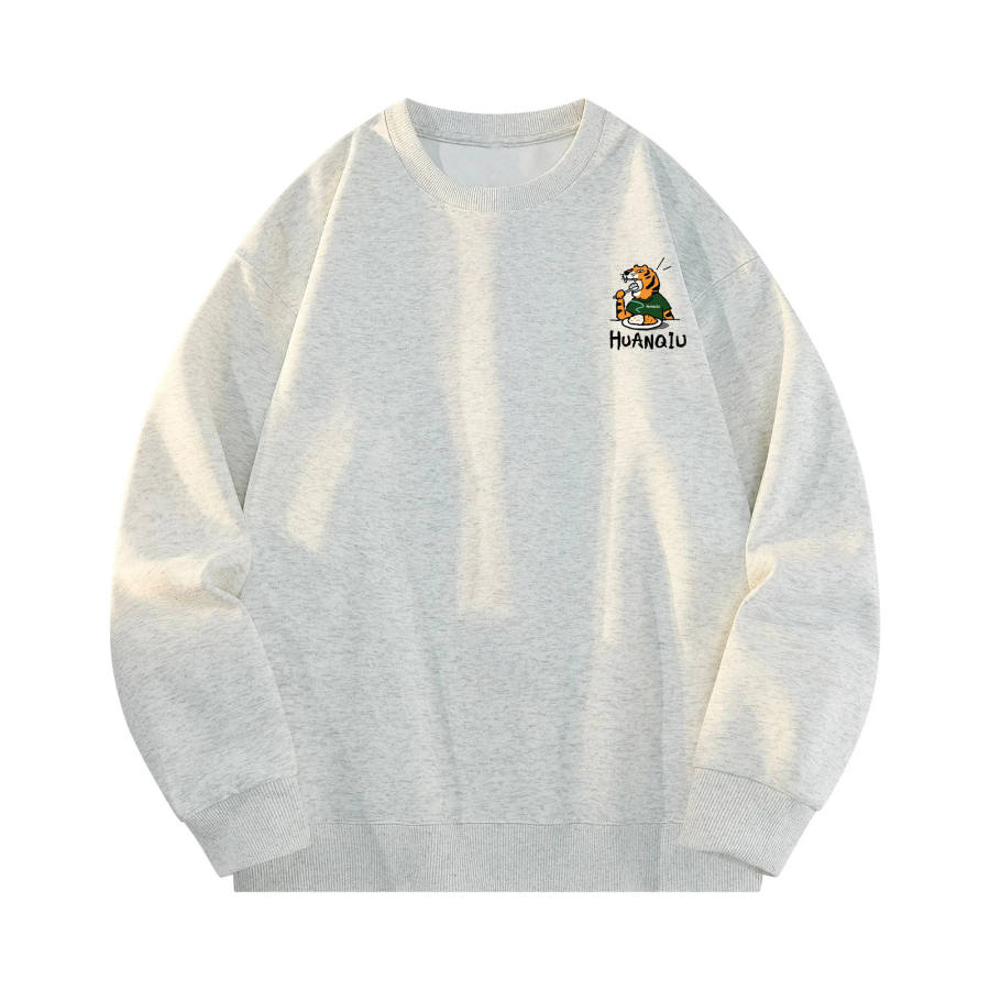 HUANQIU Sweatshirts Unisex Crew Neck Moderate Heavyweight