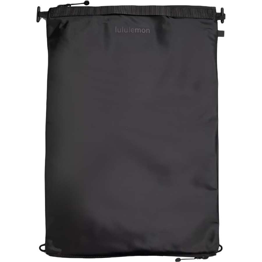 Lululemon Travel Laundry Waterproof Fabric Travel Storage Bag Unisex Black & Graphite Gray