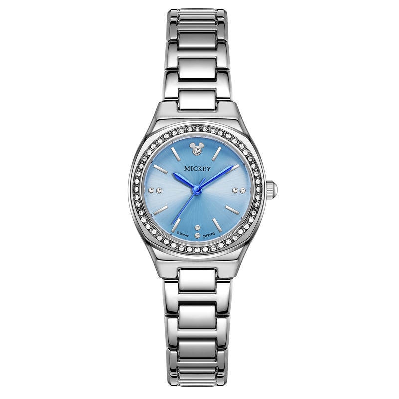 Disney MICKEY Quartz Movement Alloy Strap Watch Women's Watch Mother of Pearl Color Watch Dial Waterproof