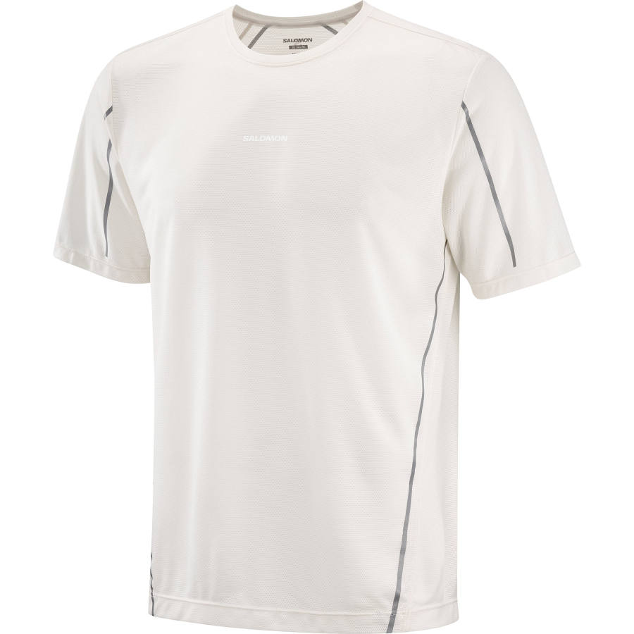 SALOMON T Shirts Men's Soft White Crew Neck Moderate