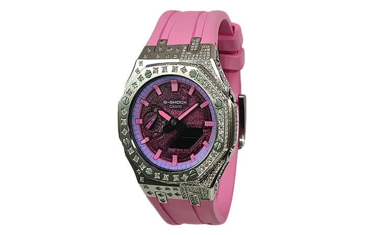 CASIO CASIO Custom Collection GA2100 Collection Quartz Movement Fluoroelastomer Strap Watch Men's Watches
