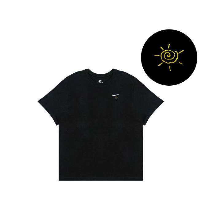 Nike Nike Sportswear T Shirts Men's Black Crew Neck Straight Fit