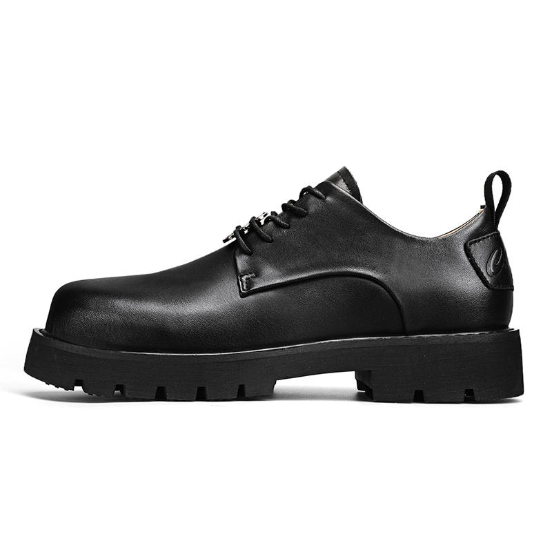 KLAOSD Casual Leather Shoes Men's Black