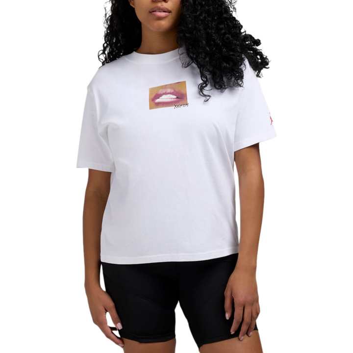 Jordan Jordan Apparel T Shirts Women's White Crew Neck