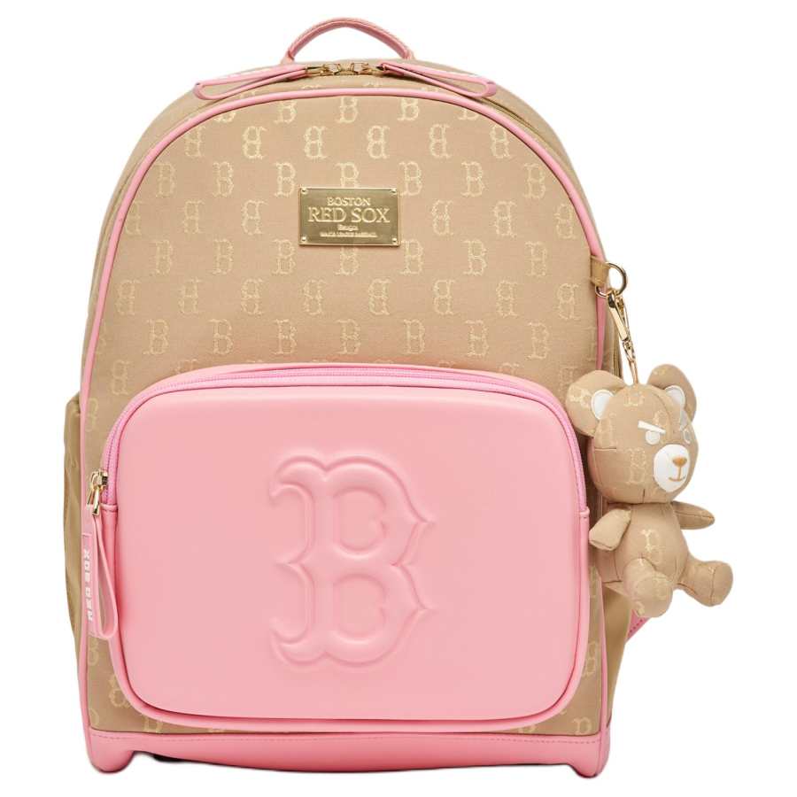MLB MLB Polyester Backpack Women's Coffee Pink