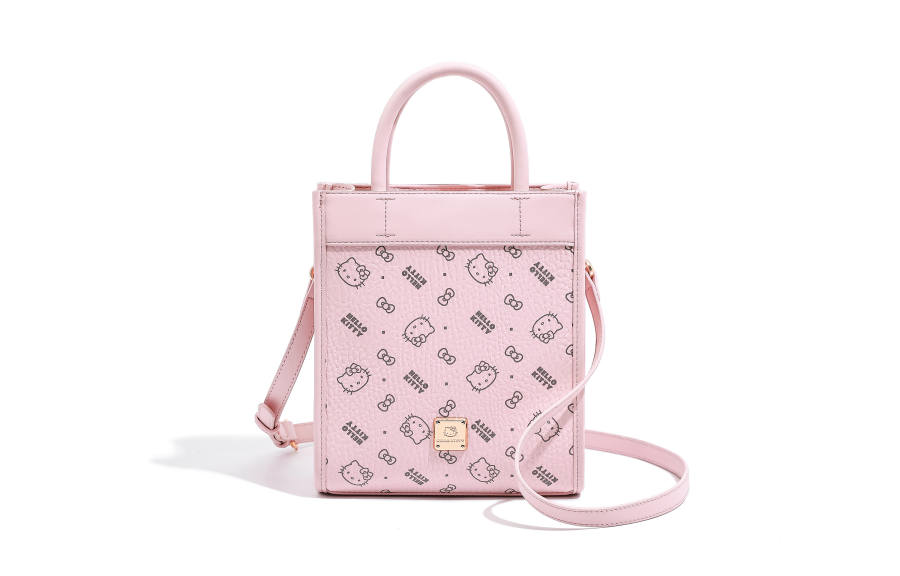 Sanrio Hello Kitty Pu Shoulder Bag, Crossbody Bag, Handbag Regular Women's Pink/Brown/Milk Tea